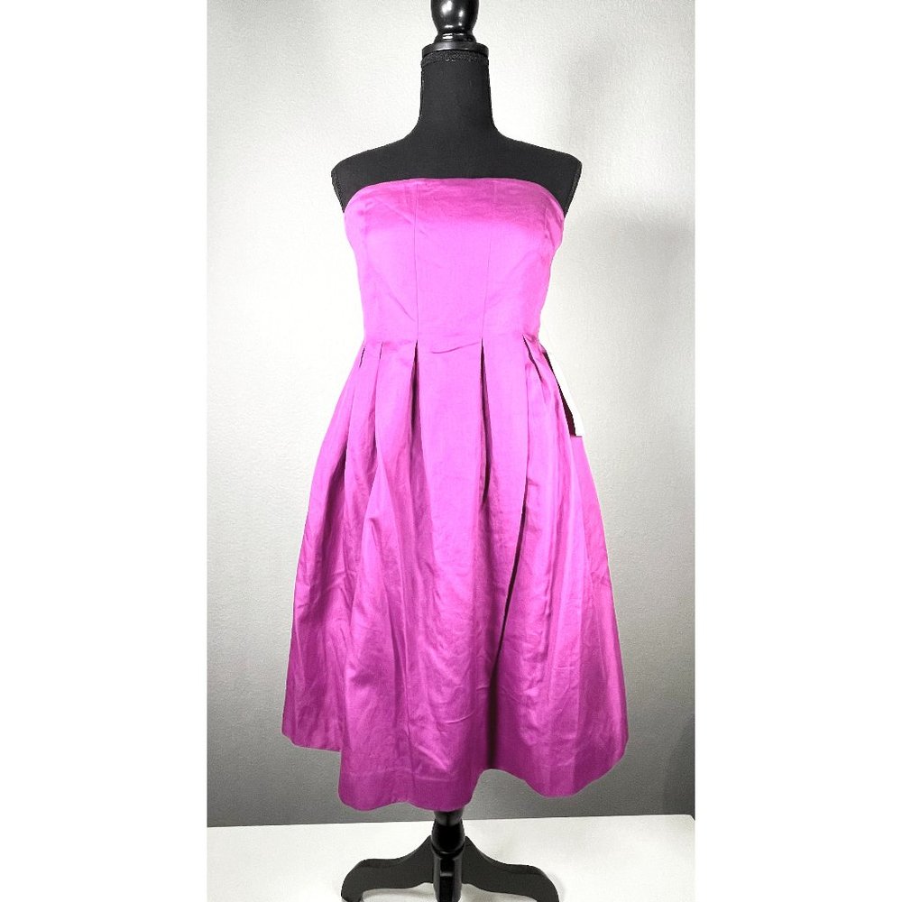 J Crew Purple Strapless Dress
